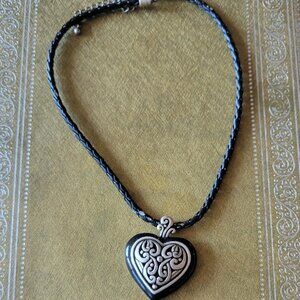 Corded Heart Pendant Necklace